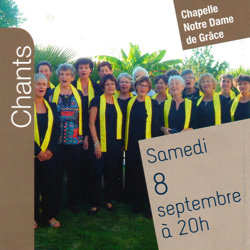 concert Choeur Vivace choeur de femmes à la Chapelle des Grâces le 8 septemebre 2018